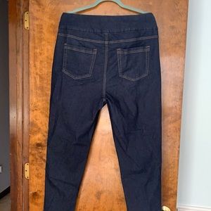 Woman Within elastic waist jeans